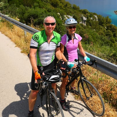 The Smiths use Trail Caterers organic dehydrated meals for cycling